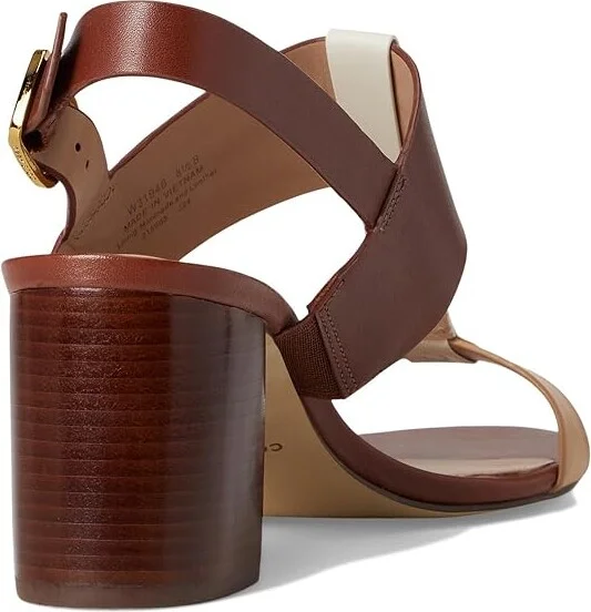 Cole Haan Josie T-Strap Sandals Women's Sandals Dark Cuoio Leather/Biscuit Leather : 6.5 B - Medium - Image 4