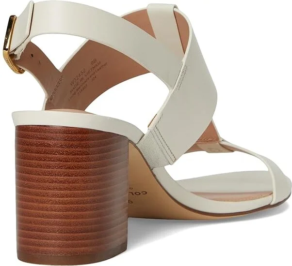 Cole Haan Josie T-Strap Sandals Women's Sandals Ivory Leather : 8.5 B - Medium - Image 4