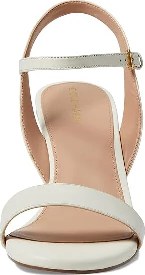 Cole Haan Josie Wedge Sandals Women's Sandals Ivory Leather/Raffia : 10 B - Medium - Image 2