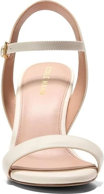 Cole Haan Josie Wedge Sandals Women's Sandals Ivory Leather/Raffia : 10 B - Medium - Image 5