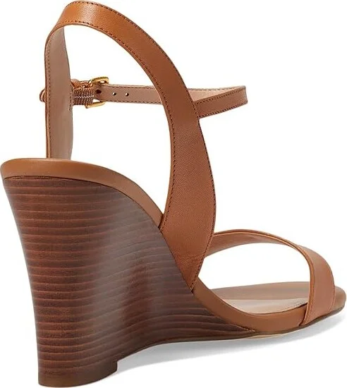 Cole Haan Josie Wedge Sandals Women's Sandals Pecan Leather : 10.5 B - Medium - Image 4