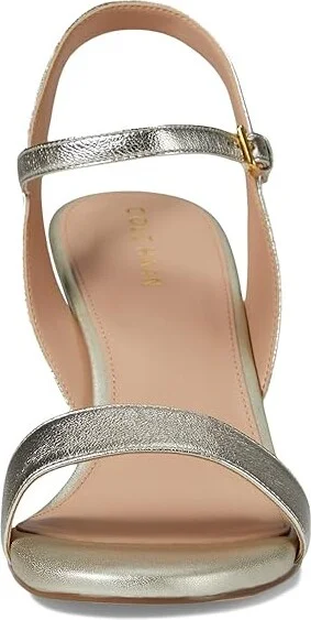 Cole Haan Josie Wedge Sandals Women's Sandals Soft Gold Leather : 10 B - Medium - Image 2