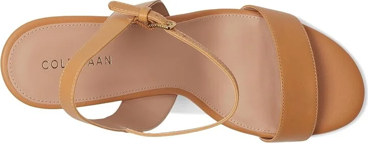 Cole Haan Josie Wedge Sandals Women's Sandals Striped Raffia/Biscuit Leather : 10.5 B - Medium - Image 2