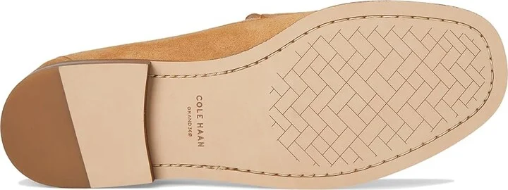 Cole Haan Lana Lux Penny Loafers Remastered Women's Flat Shoes Biscuit Suede : 9 B - Medium, Leather - Image 3