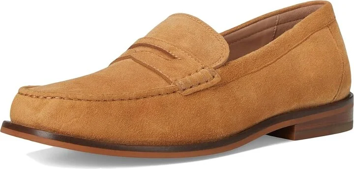 Cole Haan Lana Lux Penny Loafers Remastered Women's Flat Shoes Biscuit Suede : 9 B - Medium, Leather - Image 5