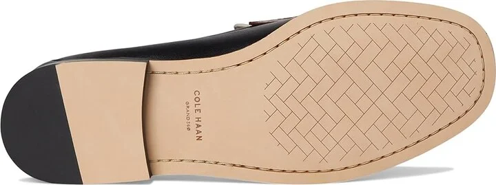 Cole Haan Lana Lux Penny Loafers Remastered Women's Flat Shoes Black/Dark Cuoio/Ivory Leather : 10 B - Medium - Image 3