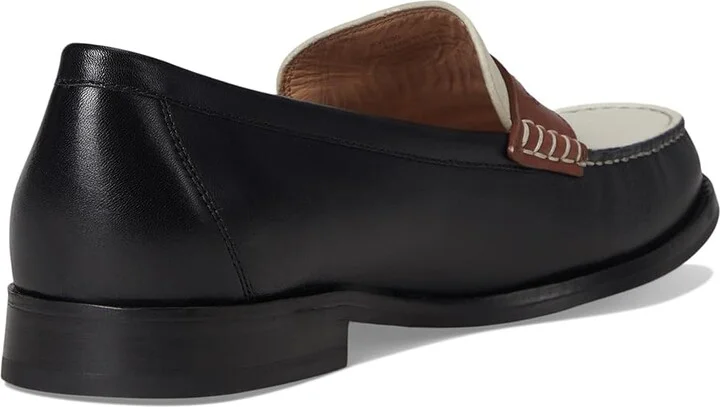 Cole Haan Lana Lux Penny Loafers Remastered Women's Flat Shoes Black/Dark Cuoio/Ivory Leather : 10 B - Medium - Image 4