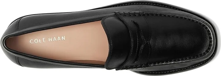 Cole Haan Lana Lux Penny Loafers Remastered Women's Flat Shoes Black Leather : 10 B - Medium - Image 2