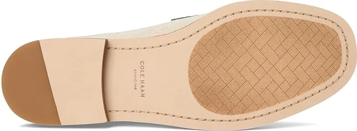 Cole Haan Lana Lux Penny Loafers Remastered Women's Flat Shoes Canvas/Black/Ivroy : 9 C - Wide, Leather - Image 3