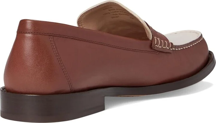 Cole Haan Lana Lux Penny Loafers Remastered Women's Flat Shoes Dark Cuoio Box Leather/Ivory Leather : 6 B - Medium - Image 4