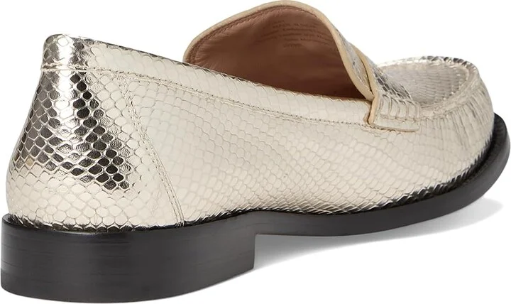 Cole Haan Lana Lux Penny Loafers Remastered Women's Flat Shoes Gold Snake Print Leather : 9.5 C - Wide - Image 4