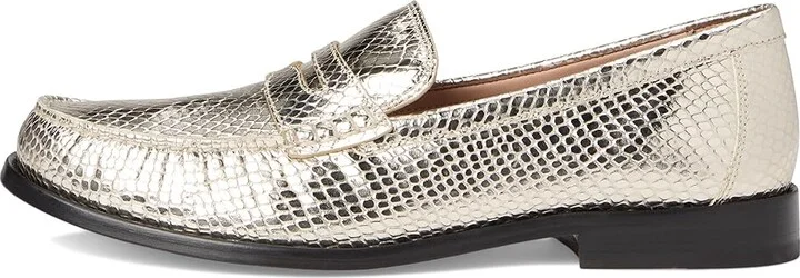 Cole Haan Lana Lux Penny Loafers Remastered Women's Flat Shoes Gold Snake Print Leather : 9.5 C - Wide - Image 6