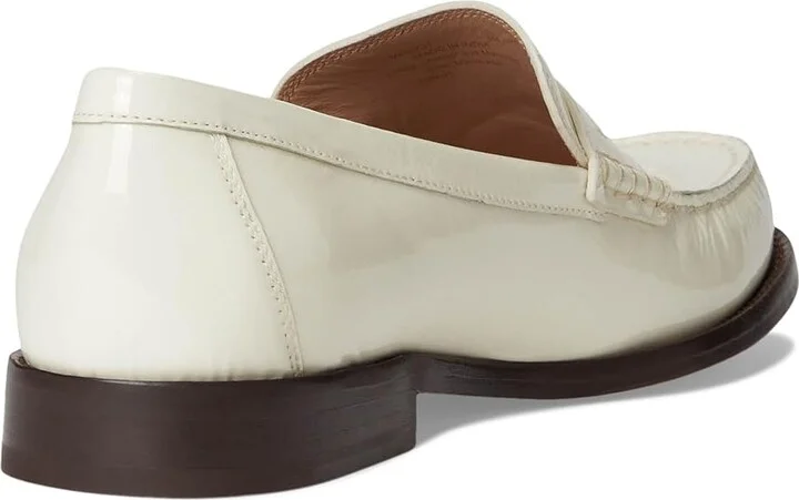 Cole Haan Lana Lux Penny Loafers Remastered Women's Flat Shoes Ivory Crinkle Patent : 6 B - Medium, Leather - Image 4