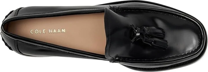 Cole Haan Lana Lux Tassel Loafers Women's Flat Shoes Black Box Leather : 6.5 B - Medium - Image 2