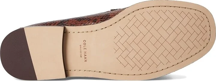 Cole Haan Lana Lux Tassel Loafers Women's Flat Shoes Dark Cuoio Snake Print Leather : 9.5 B - Medium - Image 3