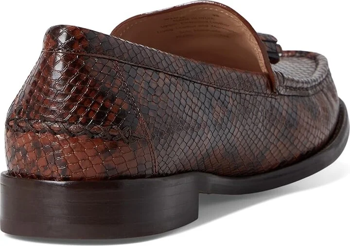 Cole Haan Lana Lux Tassel Loafers Women's Flat Shoes Dark Cuoio Snake Print Leather : 9.5 B - Medium - Image 4