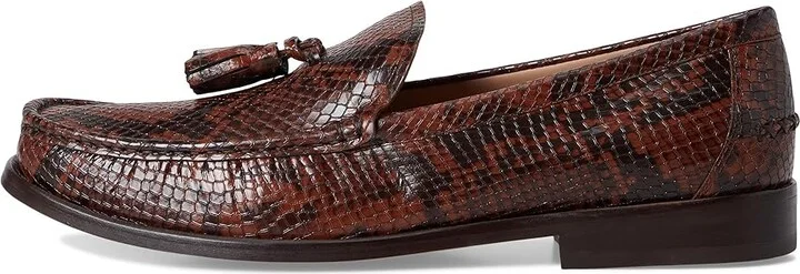 Cole Haan Lana Lux Tassel Loafers Women's Flat Shoes Dark Cuoio Snake Print Leather : 9.5 B - Medium - Image 6