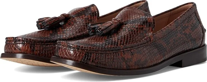 Dark Cuoio Snake Print Leather