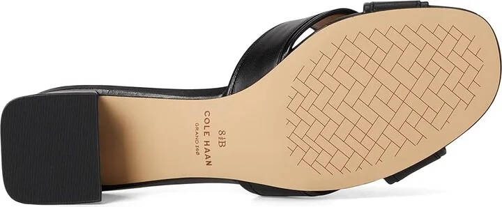 Cole Haan Landon Sandals 40mm Women's Sandals Black Leather : 9.5 B - Medium, Leather/Rubber - Image 3
