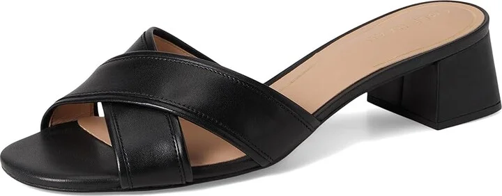 Cole Haan Landon Sandals 40mm Women's Sandals Black Leather : 9.5 B - Medium, Leather/Rubber - Image 5