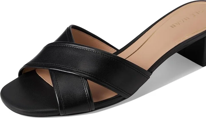 Cole Haan Landon Sandals 40mm Women's Sandals Black Leather : 9.5 B - Medium, Leather/Rubber - Image 7