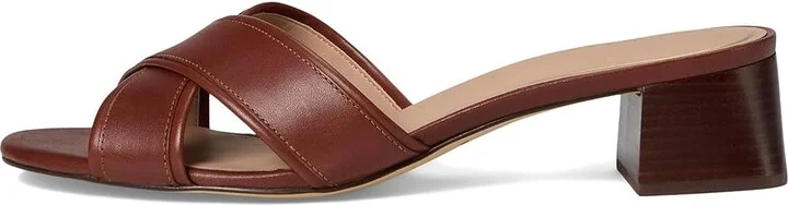 Cole Haan Landon Sandals 40mm Women's Sandals Dark Cuoio Leather : 7.5 B - Medium, Leather/Rubber - Image 6