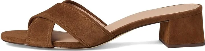 Cole Haan Landon Sandals 40mm Women's Sandals Spiced Brown Suede : 5.5 B - Medium, Leather/Rubber - Image 6