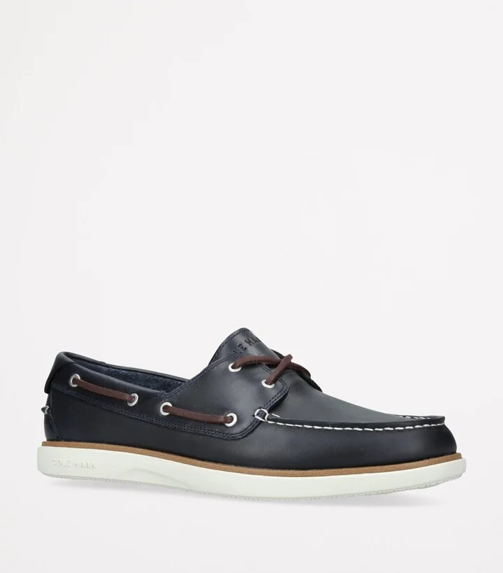 Cole Haan Leather GrandPrø Windward Boat Shoes - Image 3