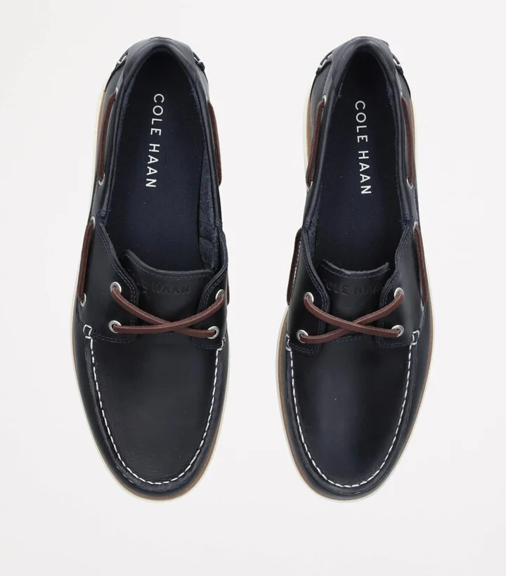 Cole Haan Leather GrandPrø Windward Boat Shoes - Image 4