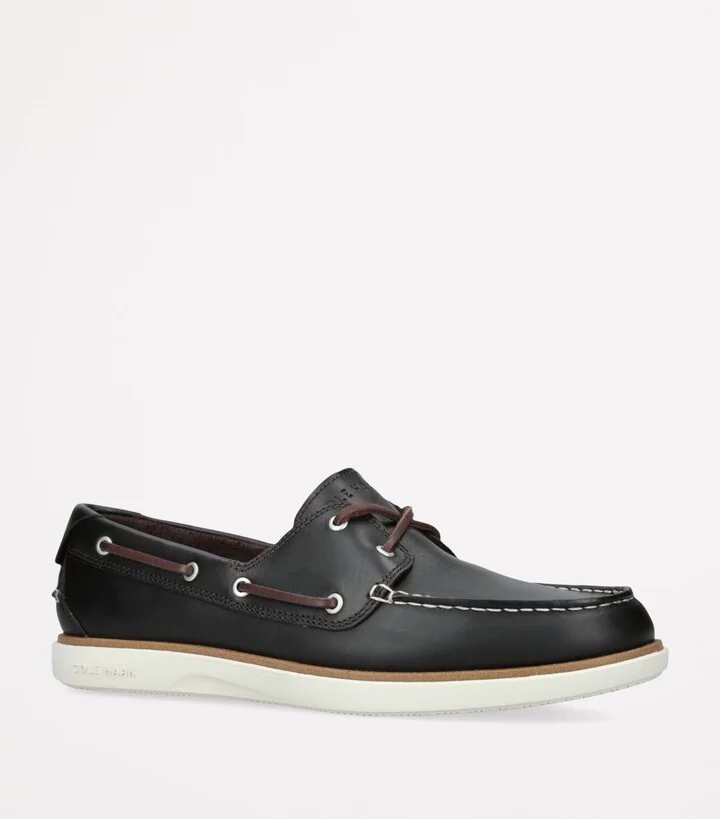 Cole Haan Leather GrandPrø Windward Boat Shoes - Image 3