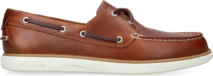 Cole Haan Leather GrandPrø Windward Boat Shoes