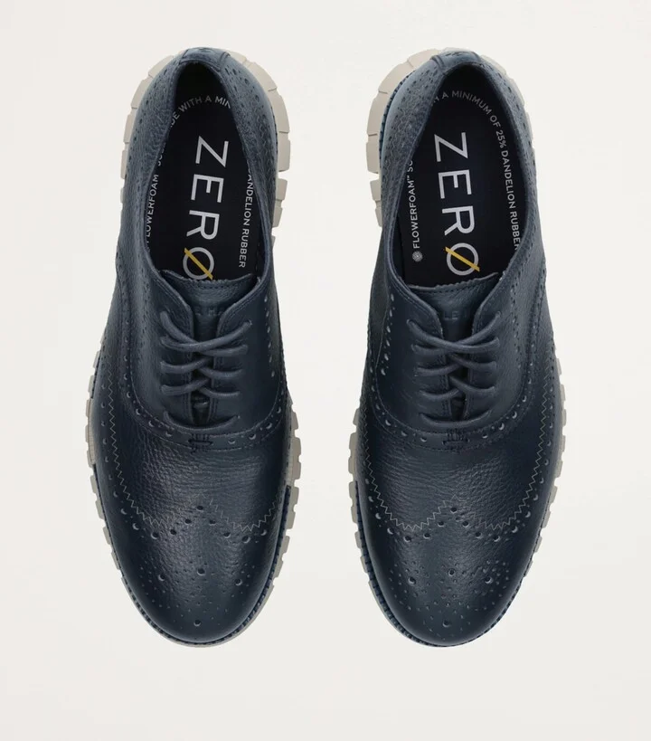 Cole Haan Leather Zerøgrand Wingtip Oxford Shoes - Image 4