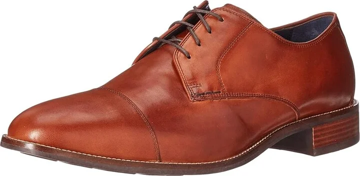Cole Haan Lenox Hill Cap Ox Men's Lace up casual Shoes British Tan : 11.5 EE - Wide, Leather - Image 2