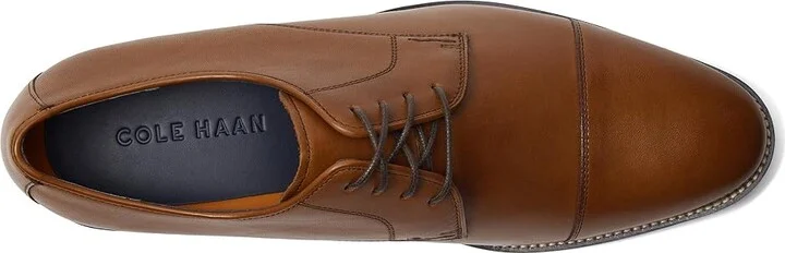 Cole Haan Lenox Hill Cap Ox Men's Lace up casual Shoes British Tan : 11.5 EE - Wide, Leather - Image 3