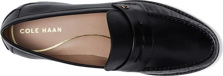 Cole Haan Lux Pinch Penny Loafers Women's Shoes Black Leather : 10 B - Medium - Image 2