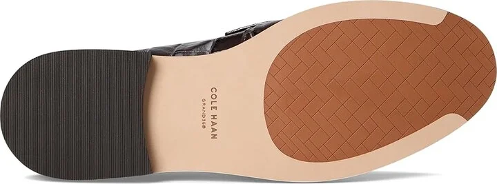 Cole Haan Lux Pinch Penny Loafers Women's Shoes Dark Chocolate Croc Print Leather : 8 B - Medium - Image 3