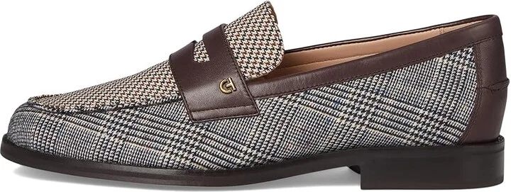 Cole Haan Lux Pinch Penny Loafers Women's Shoes Plaid Textle : 5.5 B - Medium, Leather - Image 6