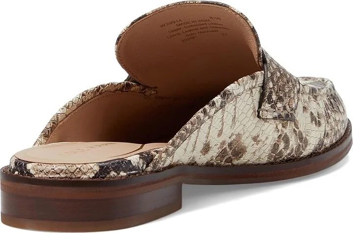 Cole Haan Lux Pinch Penny Mule Women's Flat Shoes Sandollar Print Soho Snake Leather : 7.5 B - Medium - Image 4