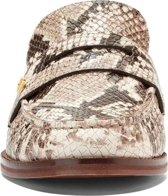 Cole Haan Lux Pinch Penny Mule Women's Flat Shoes Sandollar Print Soho Snake Leather : 7.5 B - Medium - Image 5