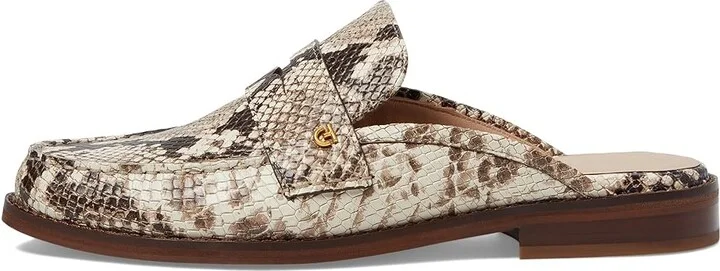 Cole Haan Lux Pinch Penny Mule Women's Flat Shoes Sandollar Print Soho Snake Leather : 7.5 B - Medium - Image 6