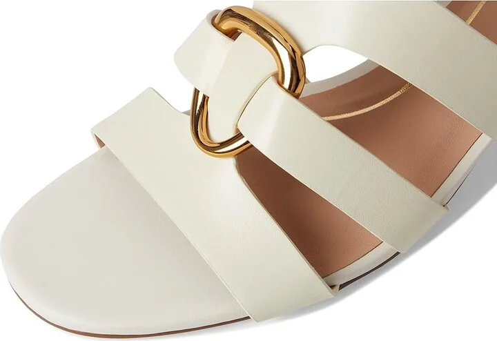 Cole Haan Lyanna Link Ankle Strap Sandals Women's Sandals Ivory Leather : 10 B - Medium - Image 7