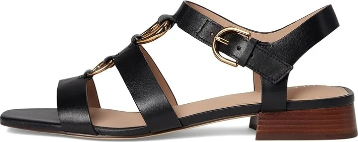 Cole Haan Lyanna Link Sandals Women's Sandals Black Leather : 9 B - Medium - Image 6