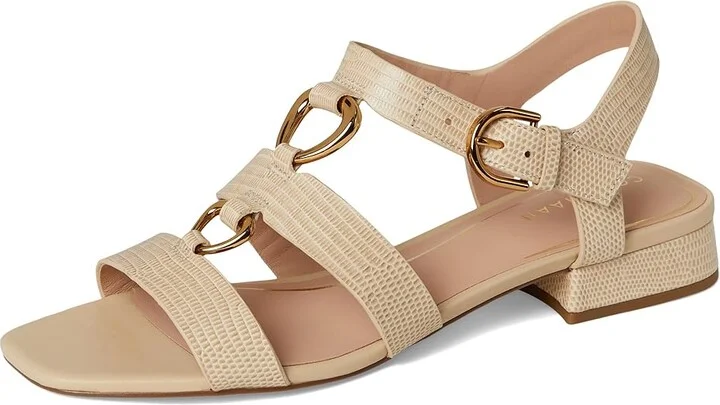 Cole Haan Lyanna Link Sandals Women's Sandals Oat Lizard Print Leather : 11 B - Medium - Image 5