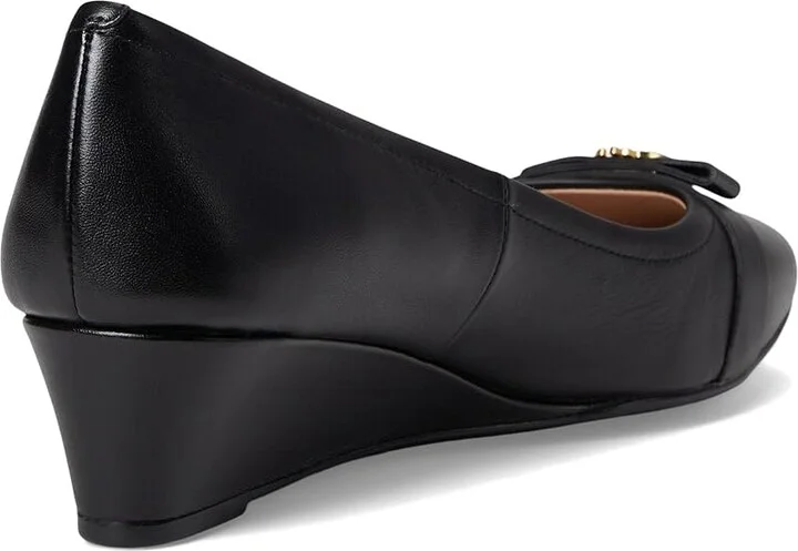 Cole Haan Malta Wedge 40 mm Women's Shoes Black Leather : 10 B - Medium - Image 4
