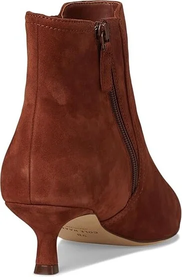 Cole Haan Marcy Chelsea Bootie Women's Boots Dark Cuoio Suede : 11 B - Medium, Leather - Image 4
