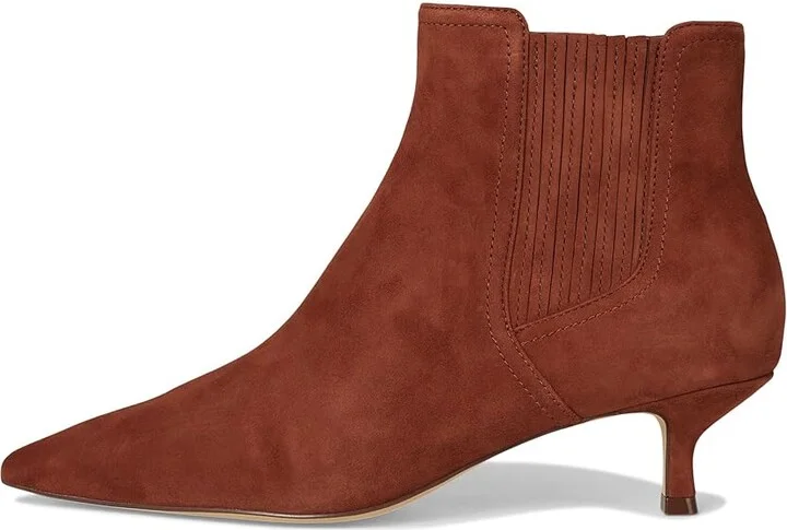 Cole Haan Marcy Chelsea Bootie Women's Boots Dark Cuoio Suede : 11 B - Medium, Leather - Image 6