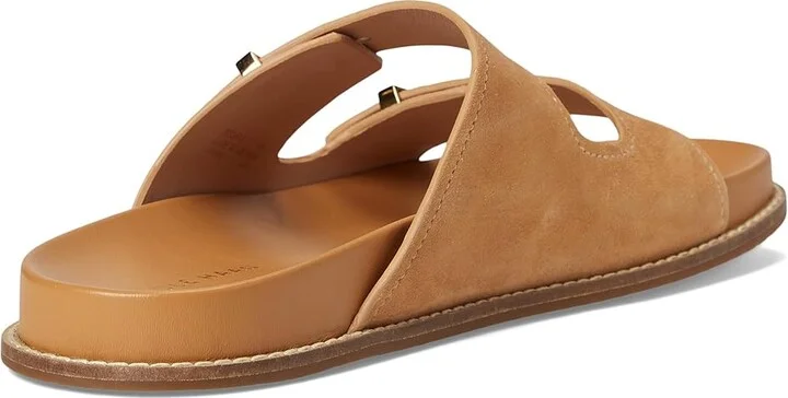 Cole Haan Marisol Footbed Sandals Women's Sandals Biscuit Suede : 11 B - Medium, Leather - Image 4