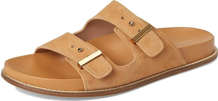 Cole Haan Marisol Footbed Sandals Women's Sandals Biscuit Suede : 11 B - Medium, Leather - Image 5