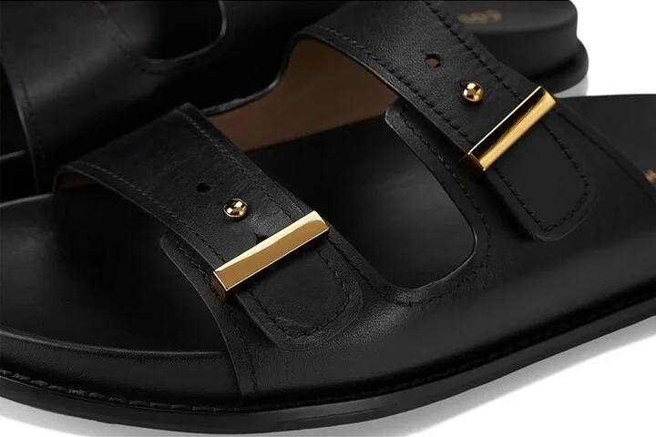 Cole Haan Marisol Footbed Sandals Women's Sandals Black Leather : 6.5 B - Medium - Image 7