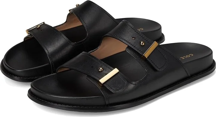 Cole Haan Marisol Footbed Sandals Women's Sandals Black Leather : 6.5 B - Medium